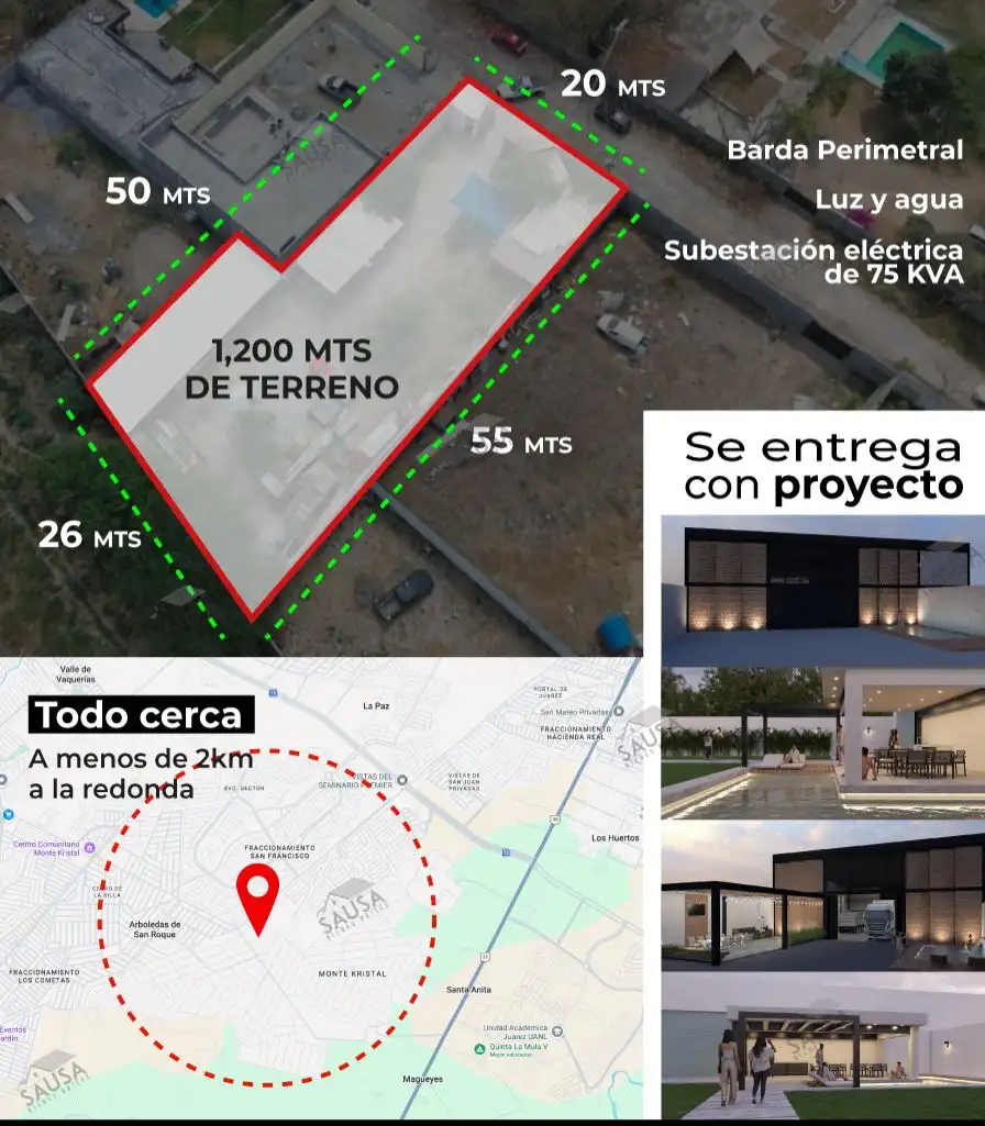 Foto 2 de Terreno en venta Monte Cristal